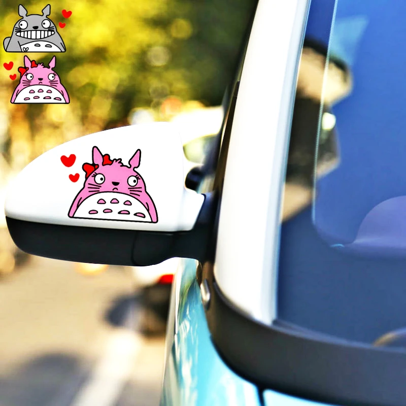 Aliauto 2 X Мультяшные автомобильные наклейки милые для заднего вида Totoro Аксессуары