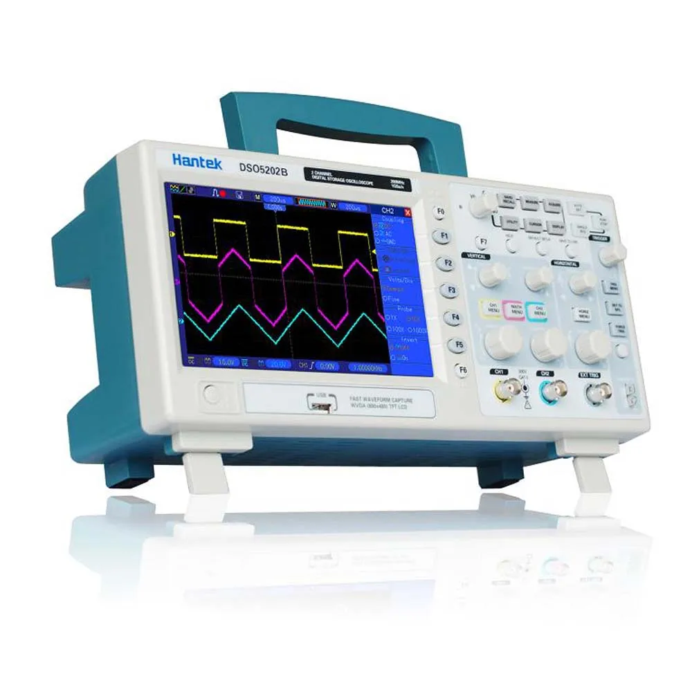 

Осциллограф Hantek DSO5202B 5202B, 200 МГц, 1 Гвыб/с, ЖК-дисплей 7 дюймов