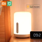 Прикроватная лампа Xiaomi Mijia 2, умный красочный светильник с голосовым и Wi-Fi управлением, сенсорным выключателем, светодиодная лампа с приложением Mi Home для Apple Homekit Siri