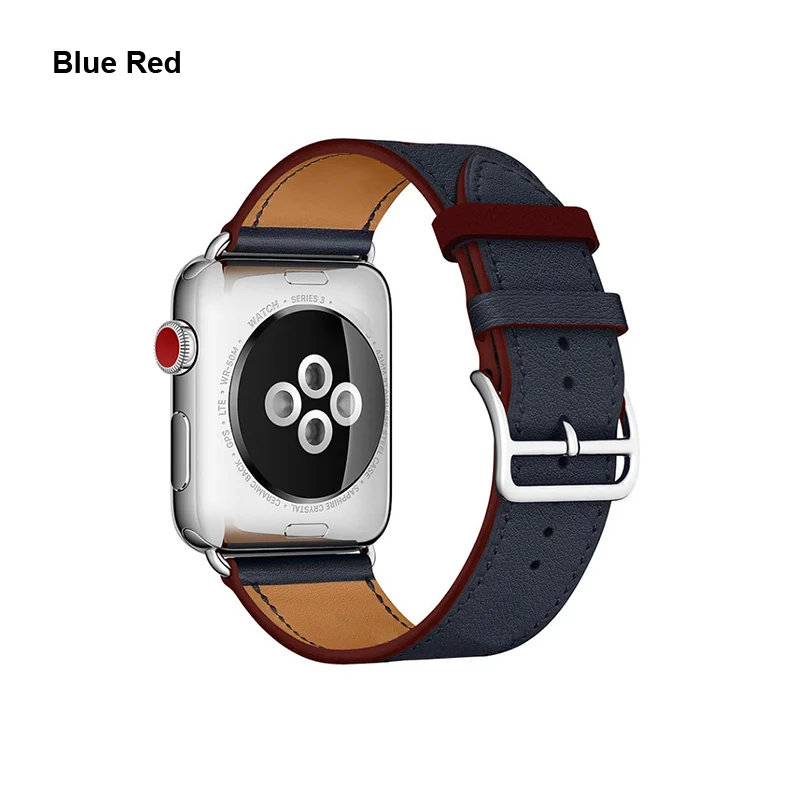 Лидер продаж кожаный один тур ремешок для наручных часов Apple Watch 4 44 мм 40 м, браслет на запястье, ремешок для наручных часов iWatch серии 3/2/1, 42 мм, 38 мм, ремешок для часов