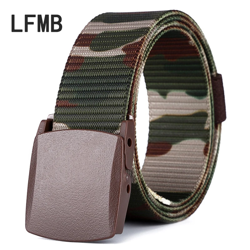 LFMB Мода Военный камуфляж пояса мужской металл Бесплатная Открытый