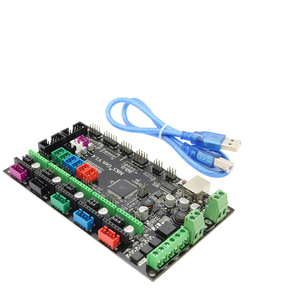 MKS Gen V1.4 3D принтер комплект с RepRap плата + 5 шт. DRV8825/A4988/TMC2100/TMC2208/TMC2130 12864 Графический