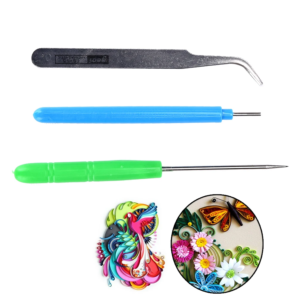 3 шт./компл. инструмент для изготовления бумаги сделай сам цветочной пинцет с