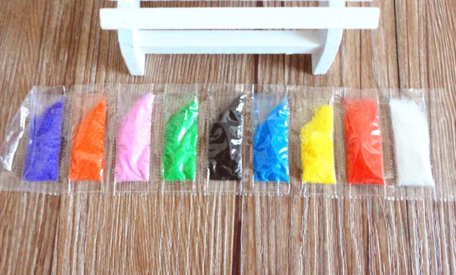 2 шт. DIY 9 цветов песок для рисования профессиональный цветной детей резервный