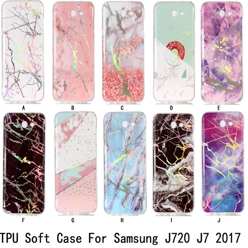 Роскошный чехол для Samsung J3 2017 мраморный Мягкий ТПУ J5 Пыленепроницаемый Чехол J7