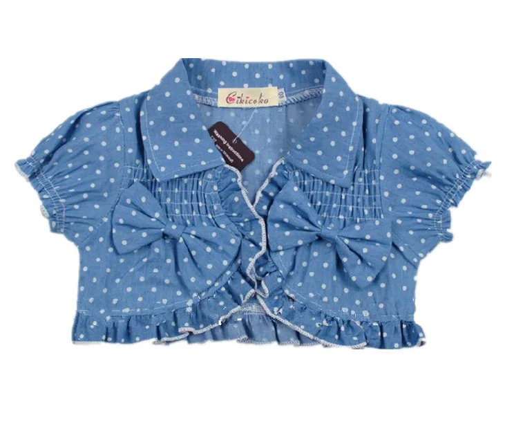 Новинка летние комплекты одежды для маленьких девочек платье в горошек с бантом