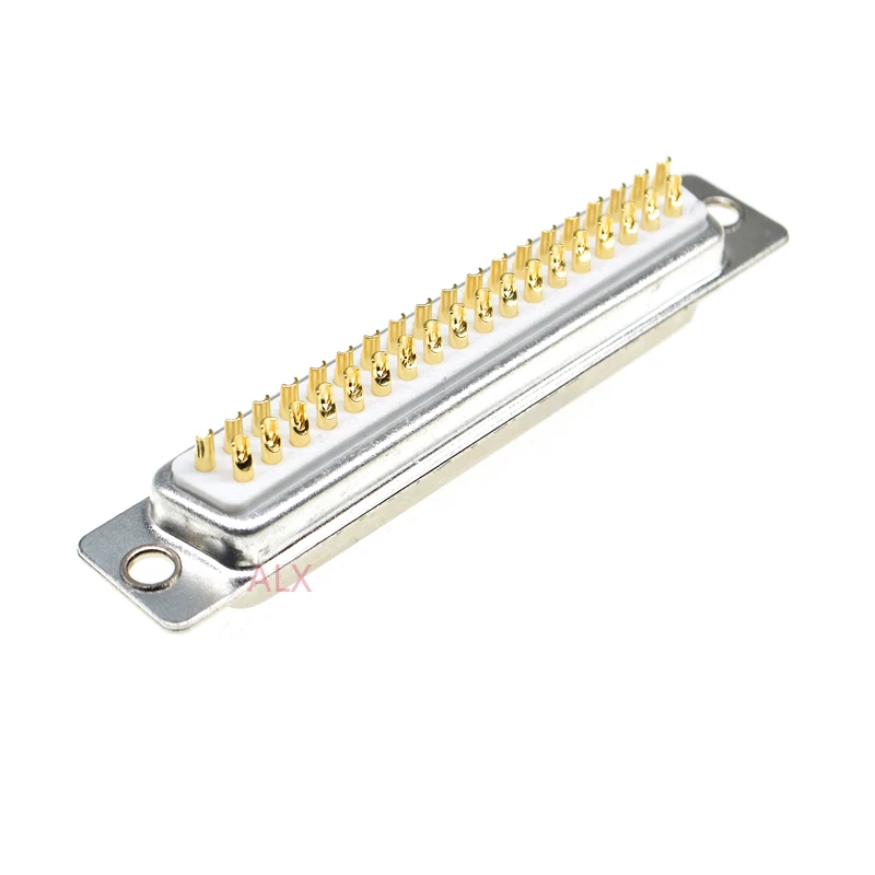 1PCS 3U Gold Plated Solid Pin DB37 MALE FEMALE CONNECTOR Solder Type D-Sub 37pin serial port Adapter 37 pin 37P | Обустройство дома