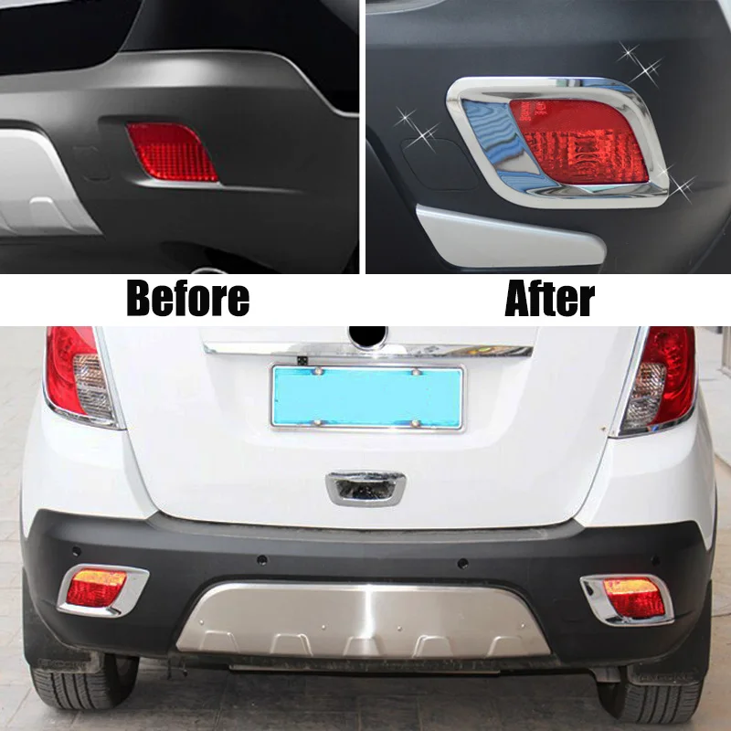 AX для Buick Encore Opel Vauxhall Mokka 2012 2013 2014-2016 хромированный задний рефлектор
