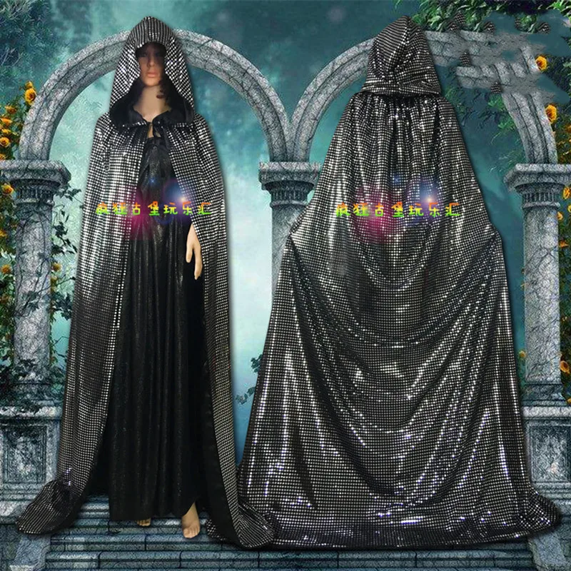 Хэллоуин Рождество халат плащ с капюшоном пальто выступление Мага Косплей