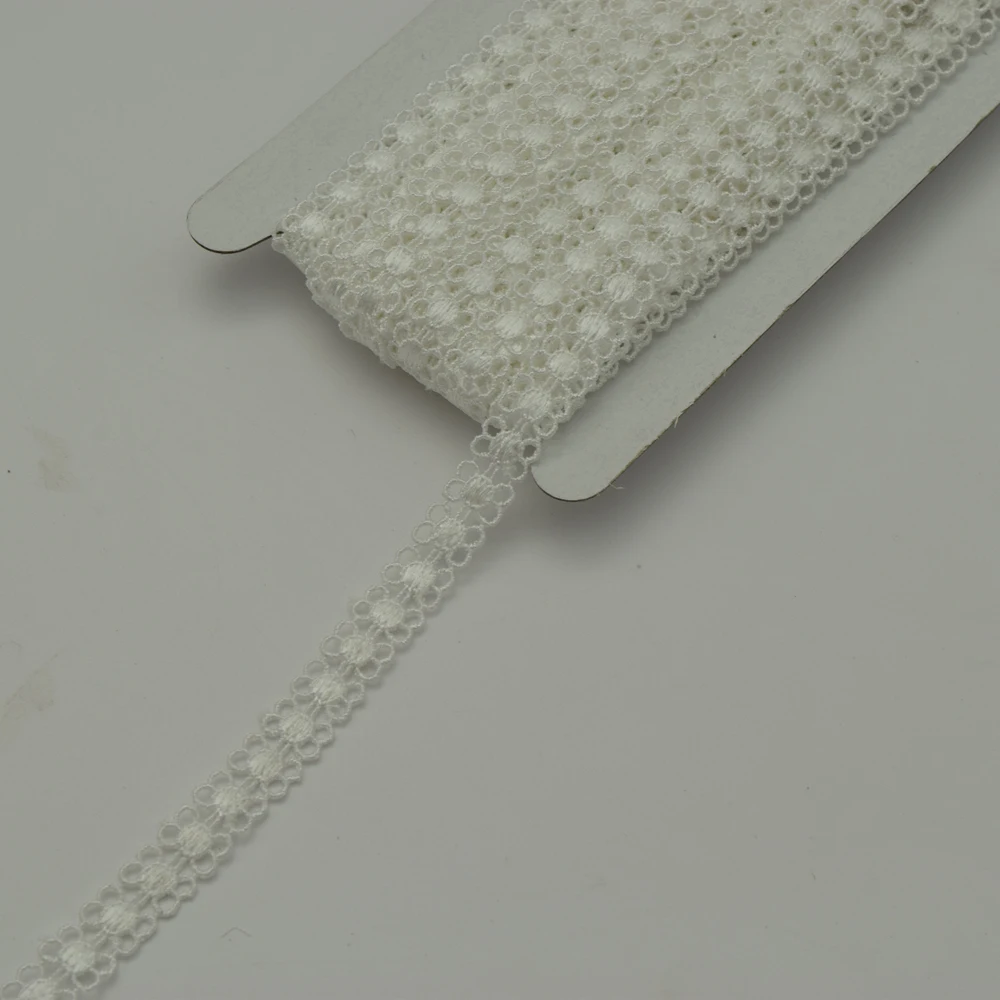 145 ярдов, ширина 1 см, хорошее качество, полиэфирный гипюр, белое кружево, отделка, рукоделие, шитье