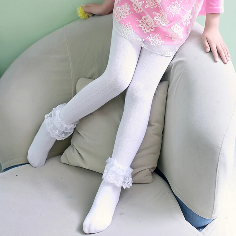 Кружевные колготки сезон весна осень плотные удобные мягкие для девочек танцев