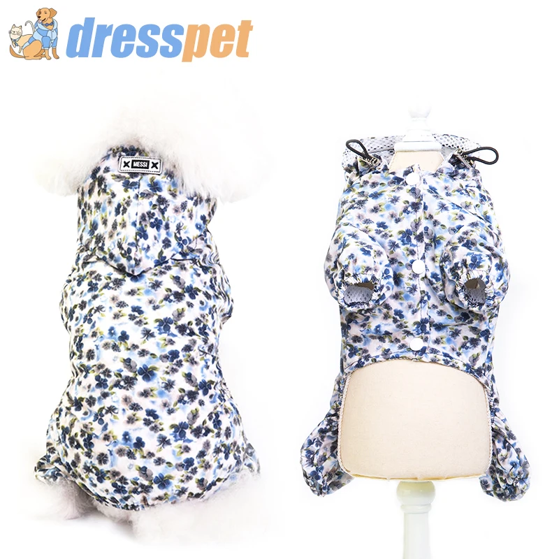 DRESSPET дождевик для собак, высококачественный непромокаемый дождевик из полиэстера для маленьких и средних собак