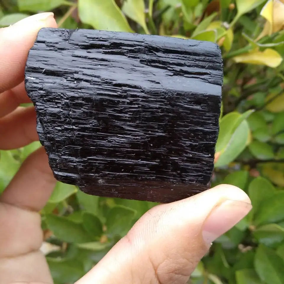

200g Large Rough Black Tourmaline Regular Grade Natural Raw Crystal Protection