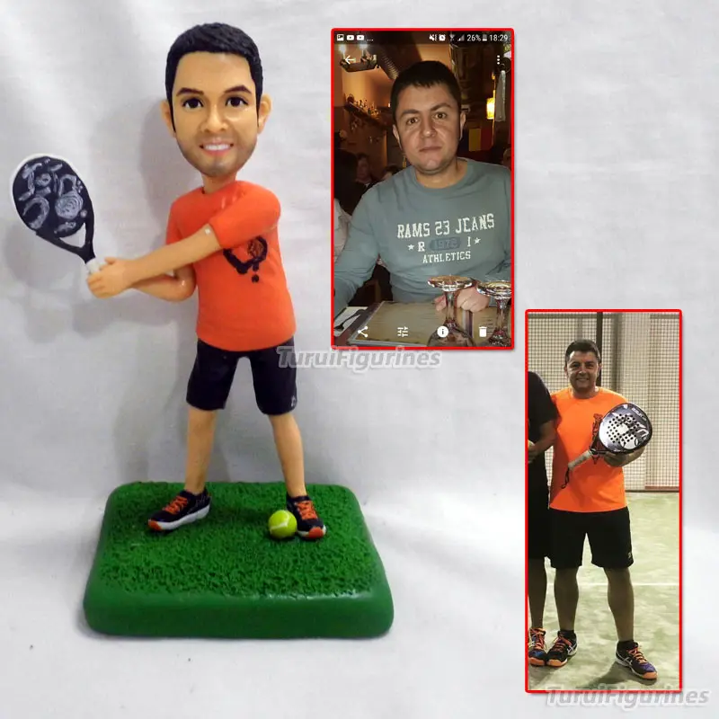 Кукла из полимерной глины статуэтка от фото подарок на день рождения футбольный