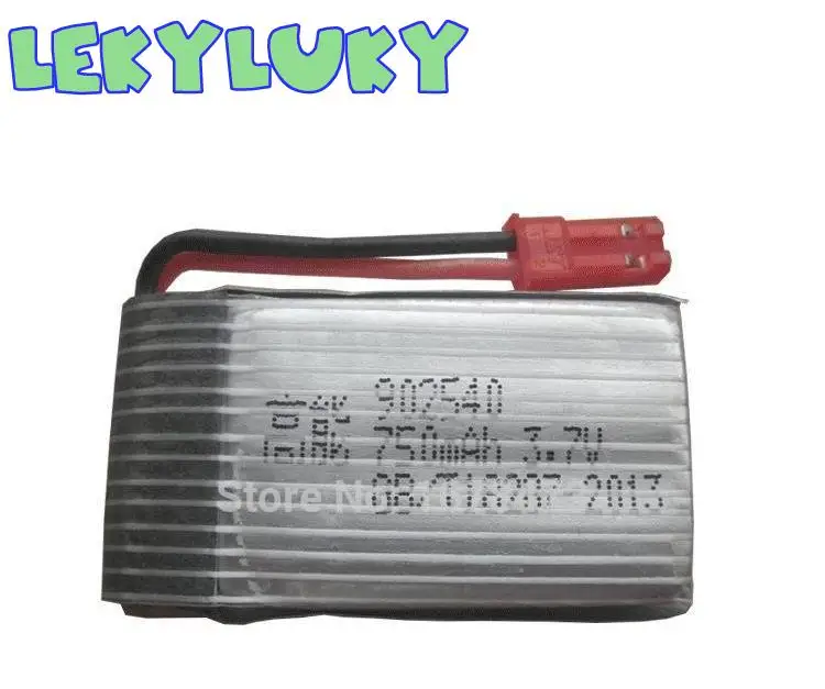 LEKYLUKY-repuestos para cuadric&oacute;ptero X400 R/C, bater&iacute;a de litio de 3,7 v y 750mah, 2 unids/lote-0