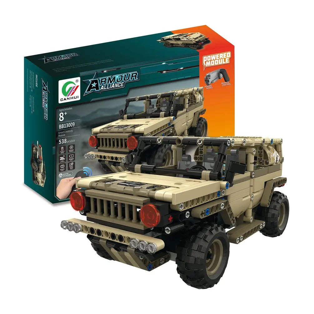 MoFun 13009 2 4G 4H USB зарядка строительный блок имитация военного автомобиля 538 шт. DIY