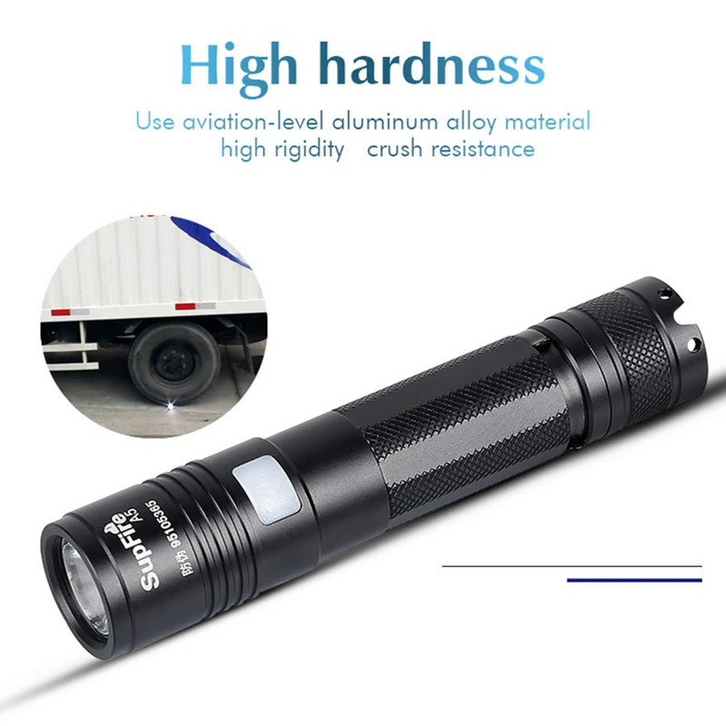 Supfire светодиодный мини фонарик A5 SST40 18650 2000 лм USB для велосипеда Zaklamp Linterna Buceo