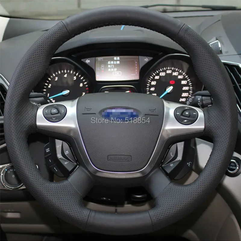 Чехол на руль автомобиля из искусственной кожи для Ford Focus 3 2012-2014 KUGA Escape 2013-2016 |