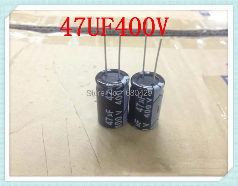 Free Shiping High quality electrolytic capacitor 10pcs 400v 47uf volume 16*25mm DIY accessories | Электронные компоненты и