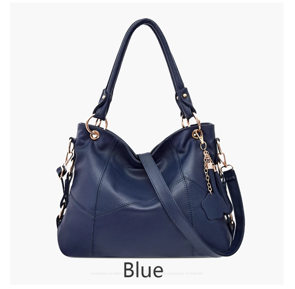 Luxury Designer Women Leather Handbags Vintage Female Shoulder Bags Tassel High Quality Handbag Ladies Large Tote Bag Sac a Main