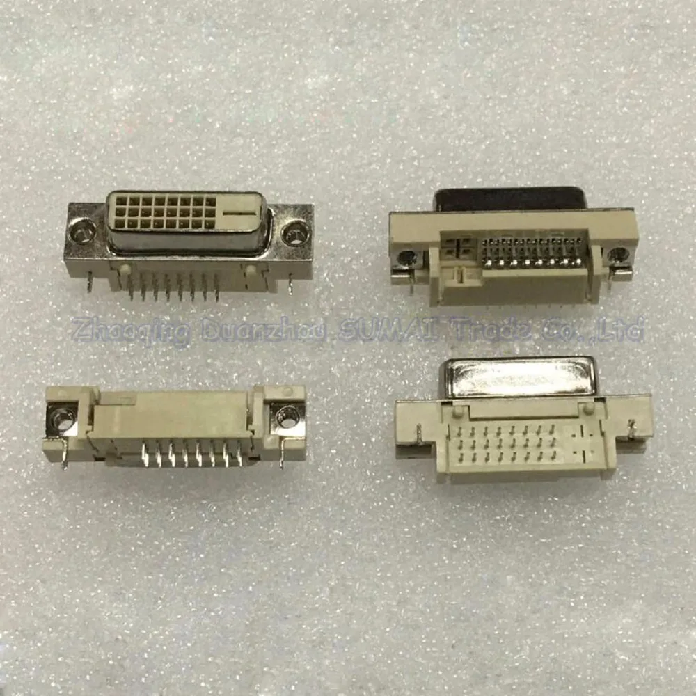 DVI24 + 1 гнездовой разъем 90 градусов DVI сварная пластина интерфейсный Бесплатная