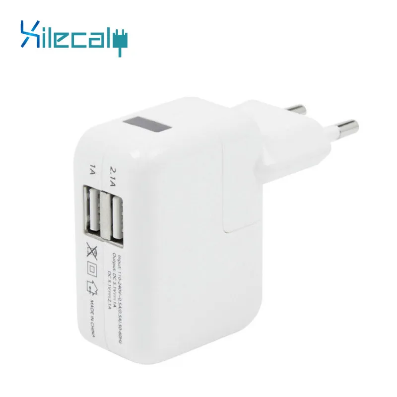 Двойное USB зарядное устройство 5 В 2.1A быстрое для iphone 6s 7 8plus X Xmax XR XS ipad mini air