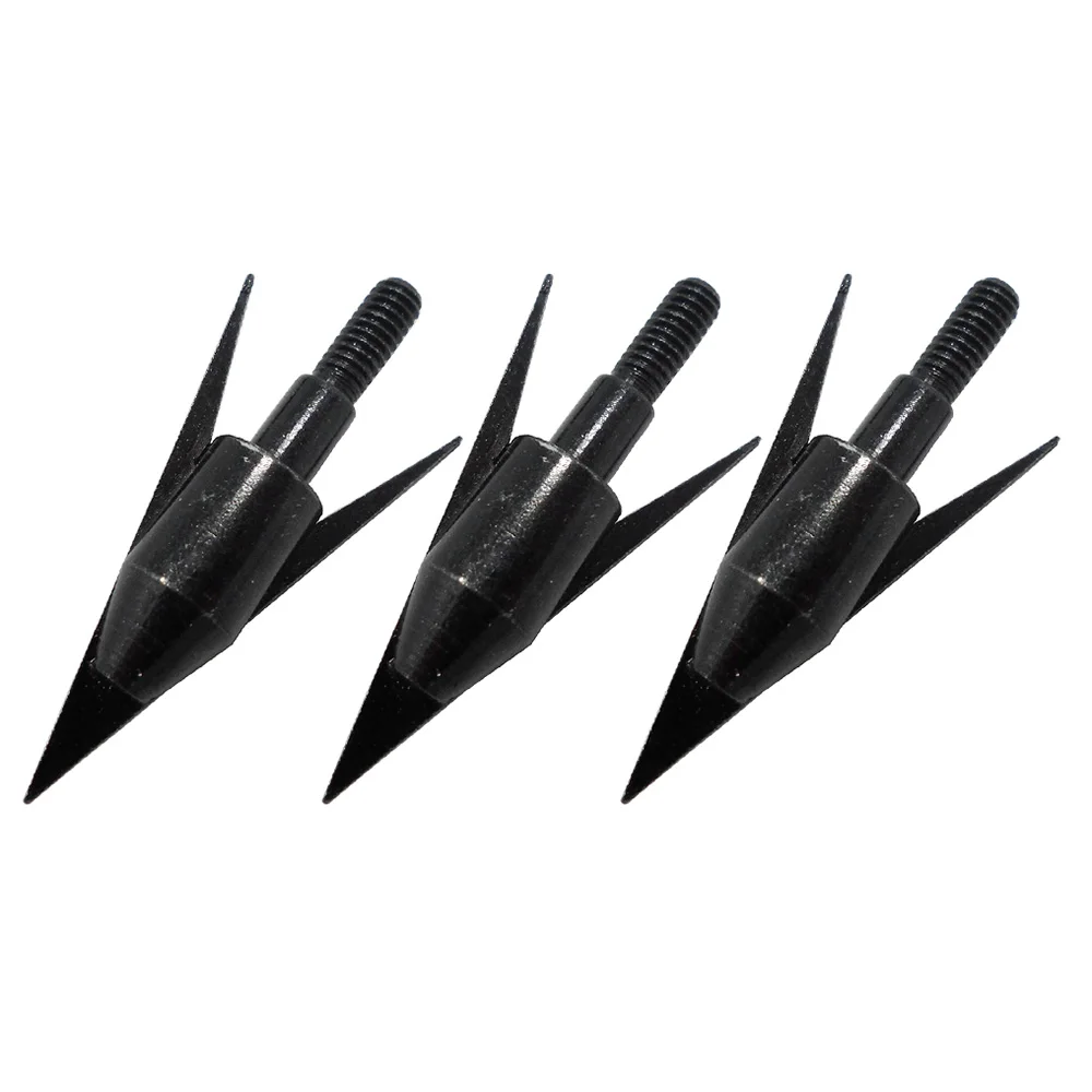 Fixed blade 3 шт. черный лук рыболовные наконечники колючая стрела наконечники стрел фиксированное лезвие подвижное лезвие - Цвет: Fixed blade
