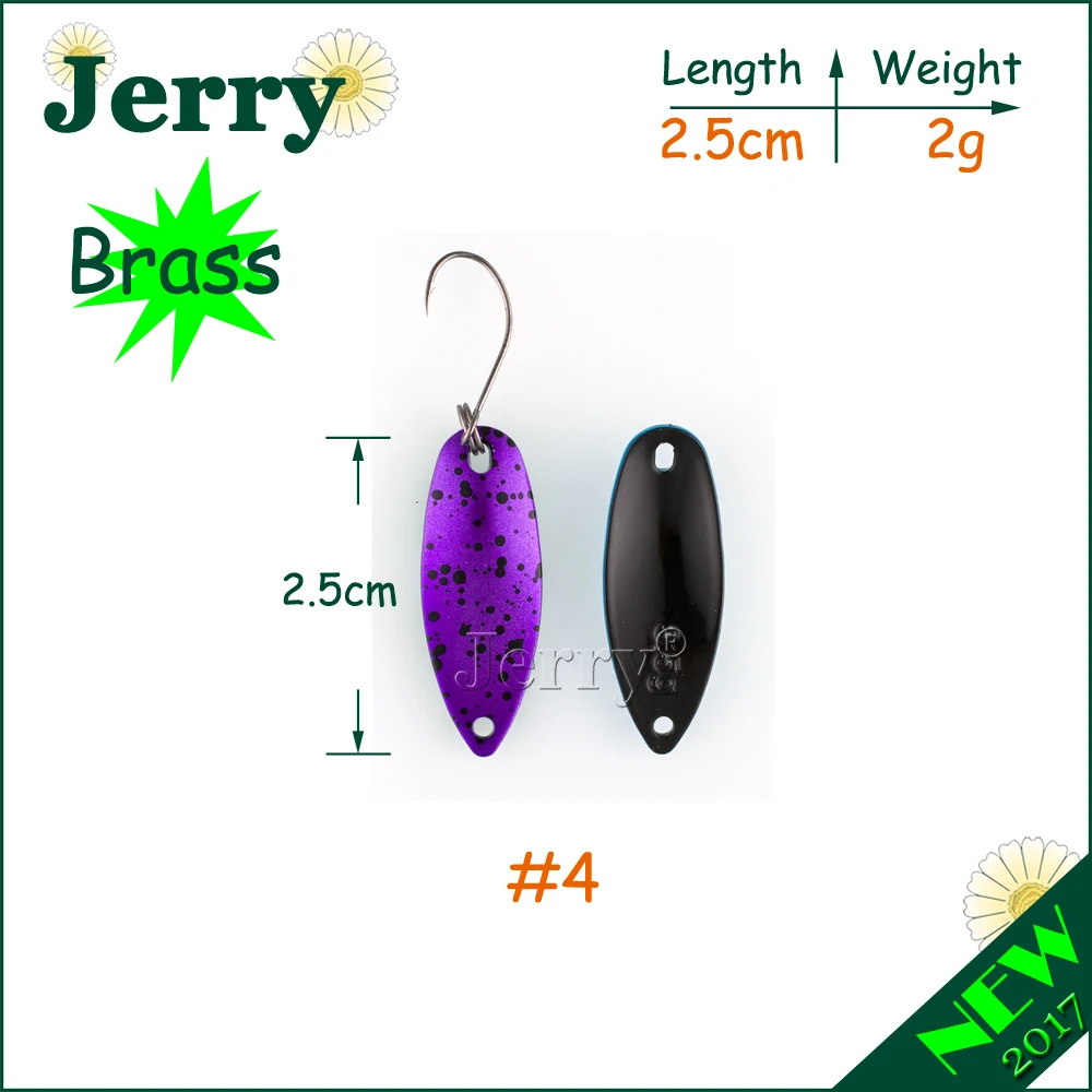 Jerry 1 шт. рыболовные приманки жесткие расплавленные литые цветные форели ложки