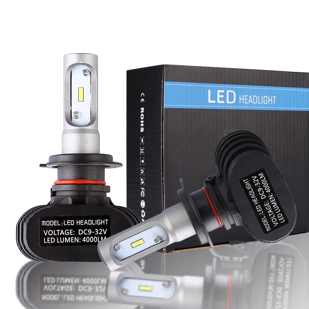 2 шт. авто Led H7 фара 9005 9006 HB3 HB4 головная лампа H4 Hi Lo автомобильная 6500K CSP чип 50 Вт 8000lm
