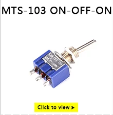 10 шт. MTS-101 2-контактный SPST переключатель ВКЛ-ВЫКЛ 2 положения 6A 250 В AC мини-тумблер
