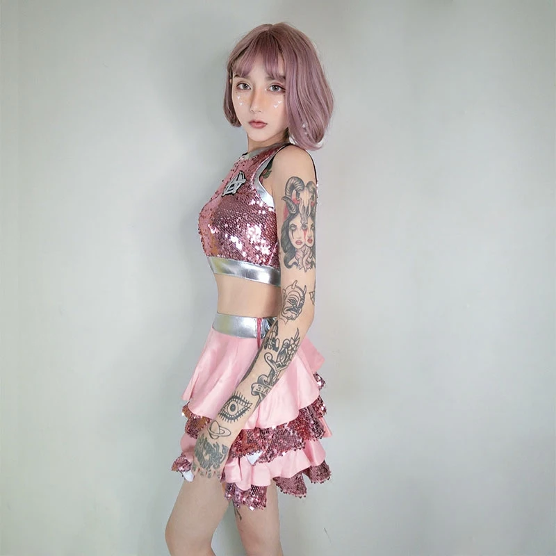 Новый командный танцевальный ночной клуб DJ Женский певец костюмы для бара