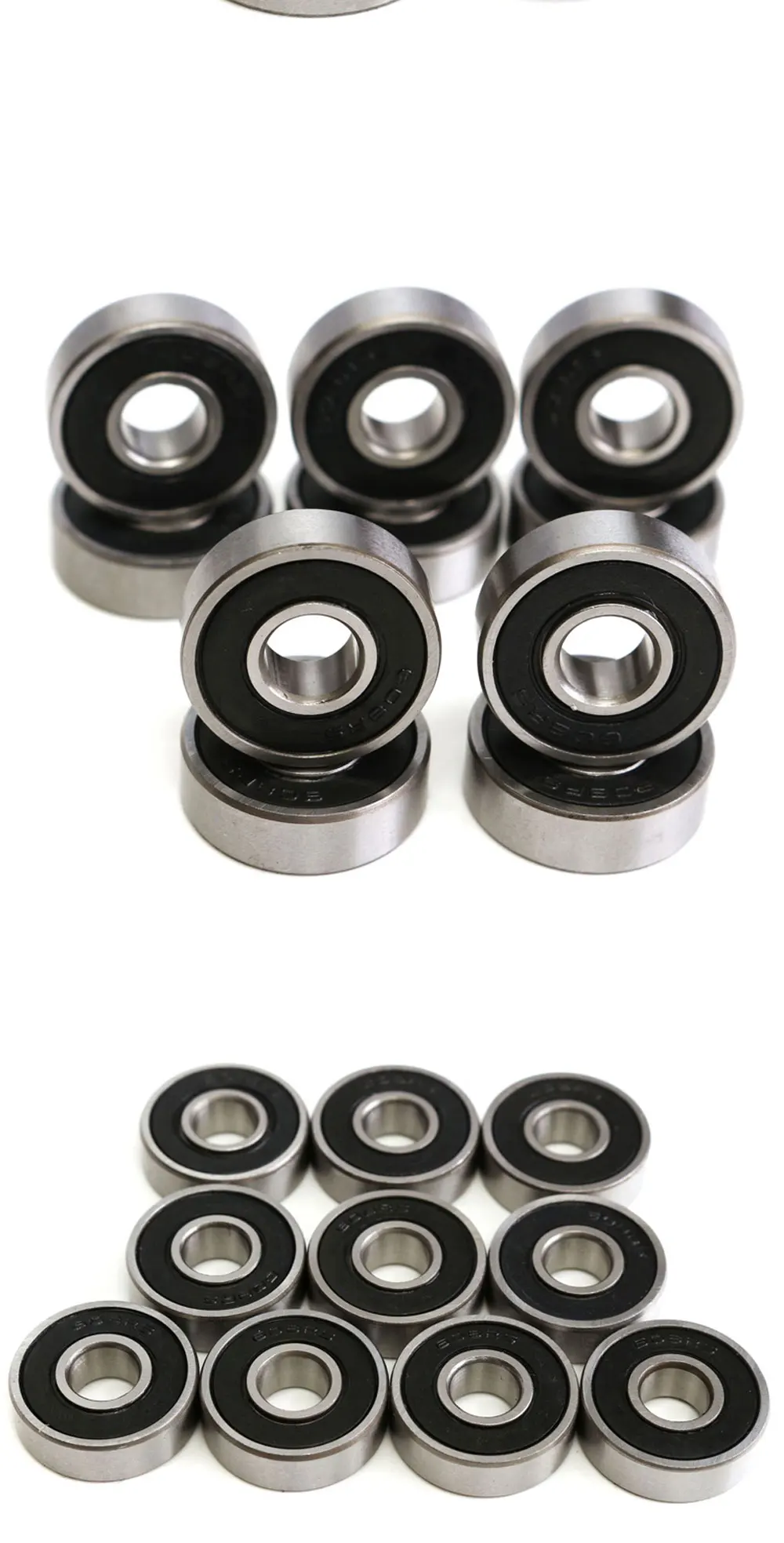 10 шт./лот 608RS подшипник 8*22*7 мм ABEC-5 скейтборд скутер 608 2RS роликовые шарикоподшипники комплект миниатюрный шарикоподшипник