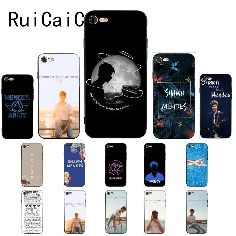 Чехол для телефона Ruicaica Singer Шон Мендес Magcon черный мягкий чехол iPhone 8 7 6 6S 6Plus X XS MAX 5