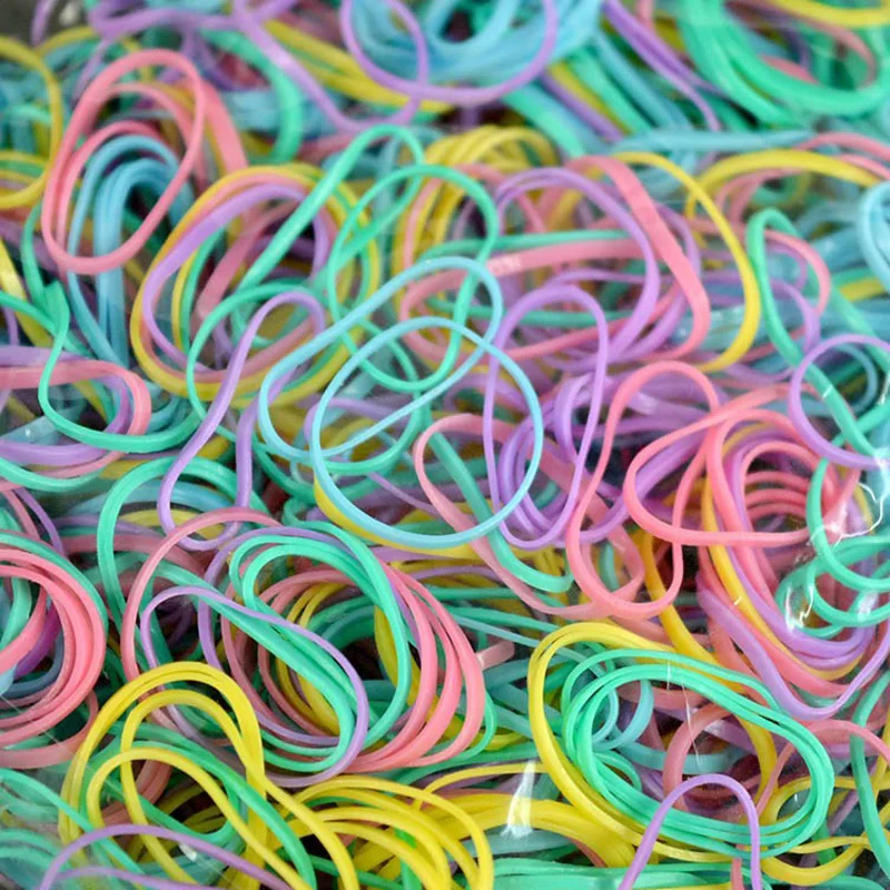 Модная яркая резинка для волос размером около 1000 дюймов девочек держатель