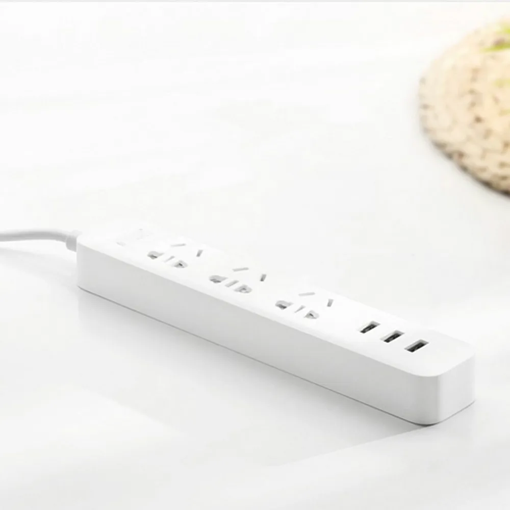 Xiaomi умный дом электронный блок питания розетка Быстрая зарядка 3 USB+ 3 розетки стандартный разъем интерфейс расширение ЕС Великобритания