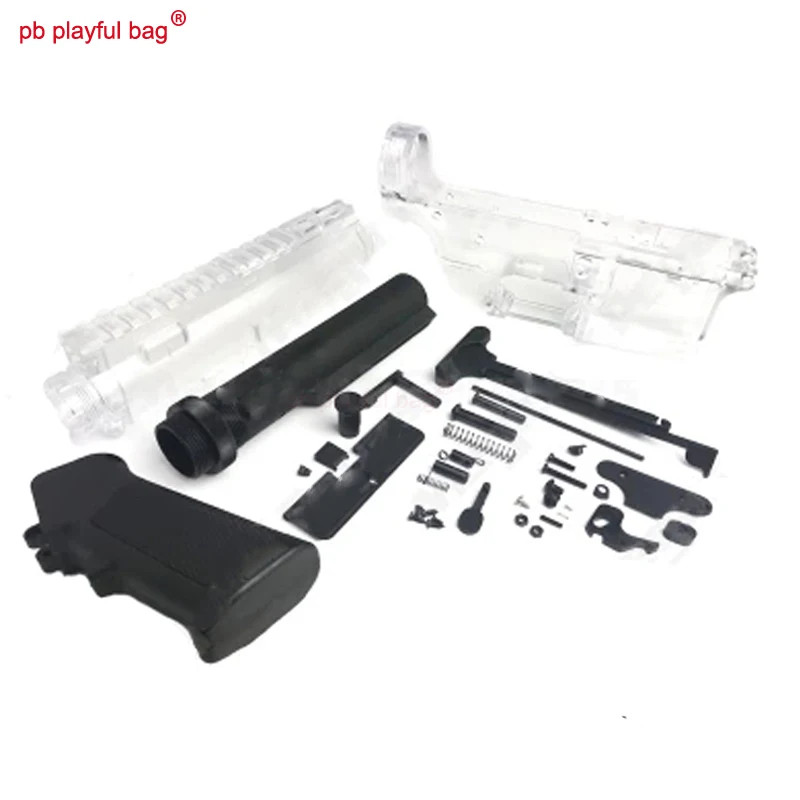 a set Наружная прозрачная коробка CS black bull jinming8 gen8 с прямым креплением, корпус, переоборудованный корпус, водяной пулевидный пистолет, Разъемный корпус M4 D142 - Цвет: a set