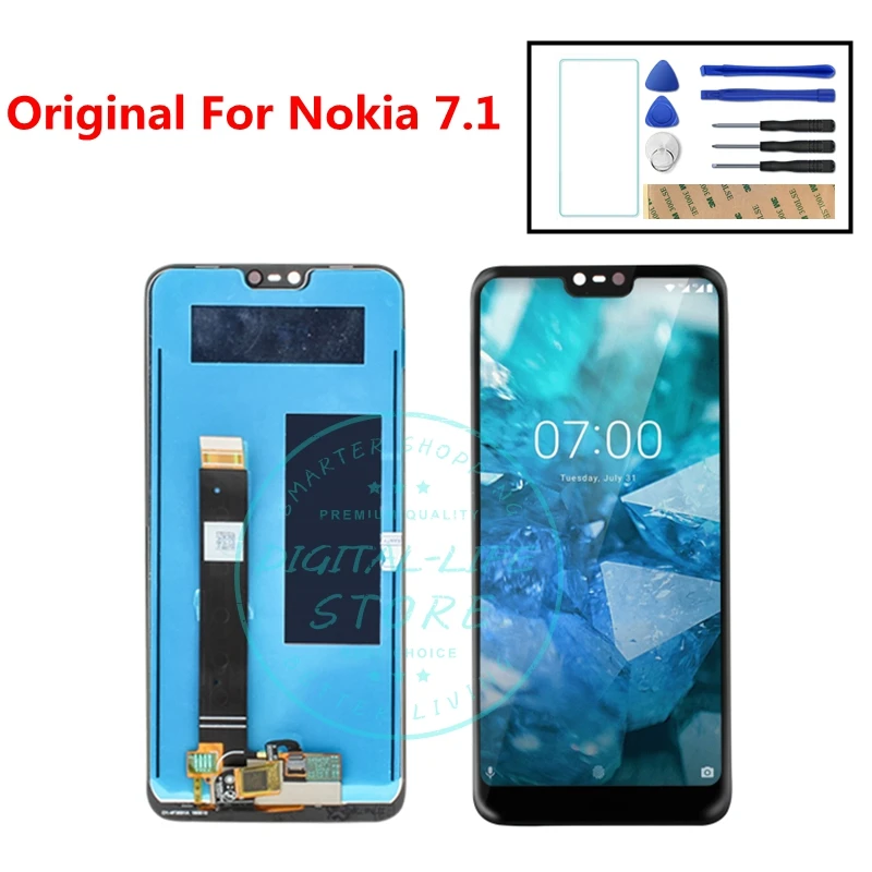 Оригинальный сенсорный ЖК-дисплей для Nokia 7 1 дисплей 5 84 дюйма дигитайзер в сборе