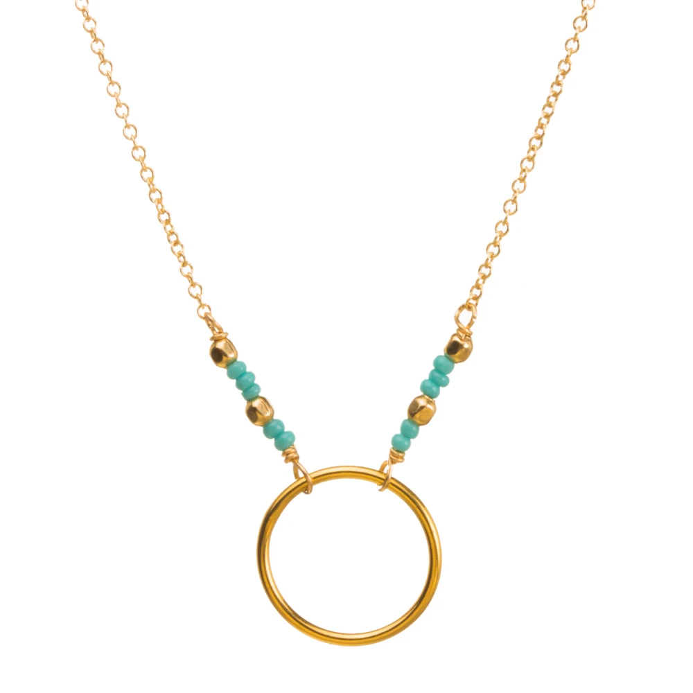 Женское Ожерелье из бисера с цепочкой до ключиц и кулоном|women jewelery|seed bead necklacestatement