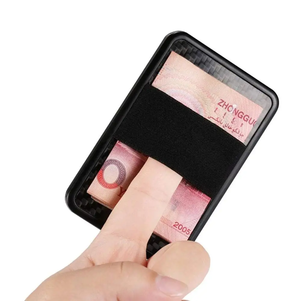 Портативный мужской держатель для карт RFID Блокировка ID Кредитная карта кошелек