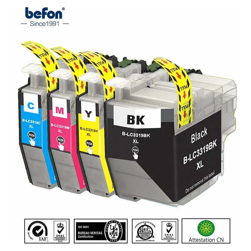 Замена картриджа befon 3319 для Brother LC3319 LC LC3319Bk чернильный картридж MFC J5330DW J5730DW J6530DW