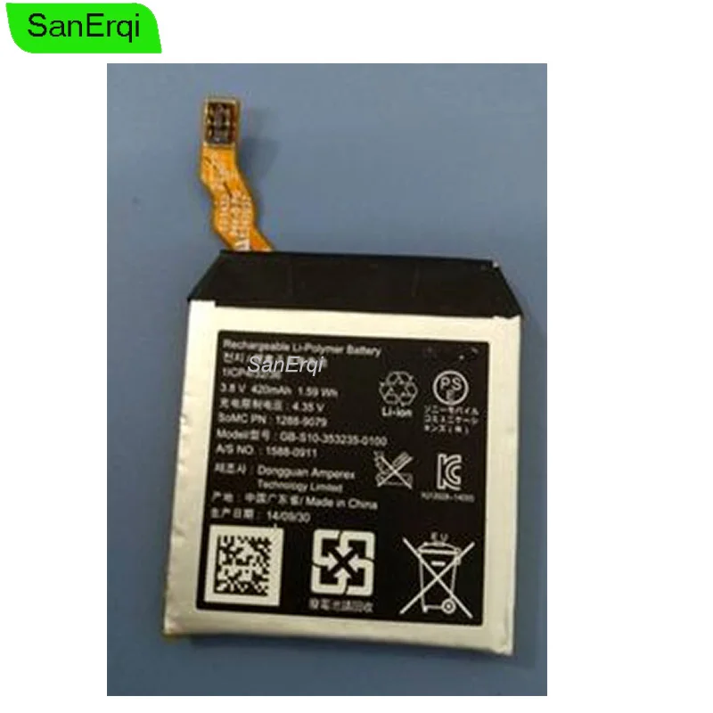 Аккумулятор для смарт часов sony SWR50 3 ГБ S10 420 мАч высокое качество SanErqi|Аккумуляторы