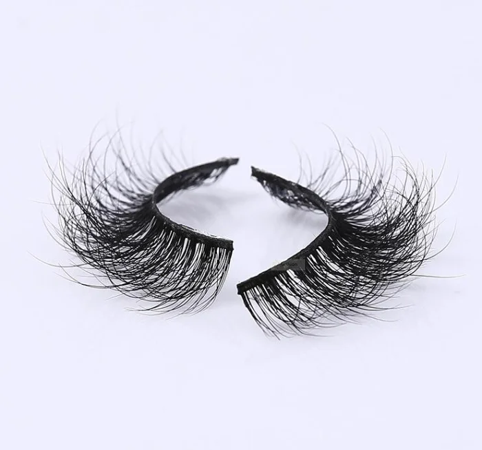 1 пара завитых норковых ресниц Натуральные Черные Накладные ресницы длинные
