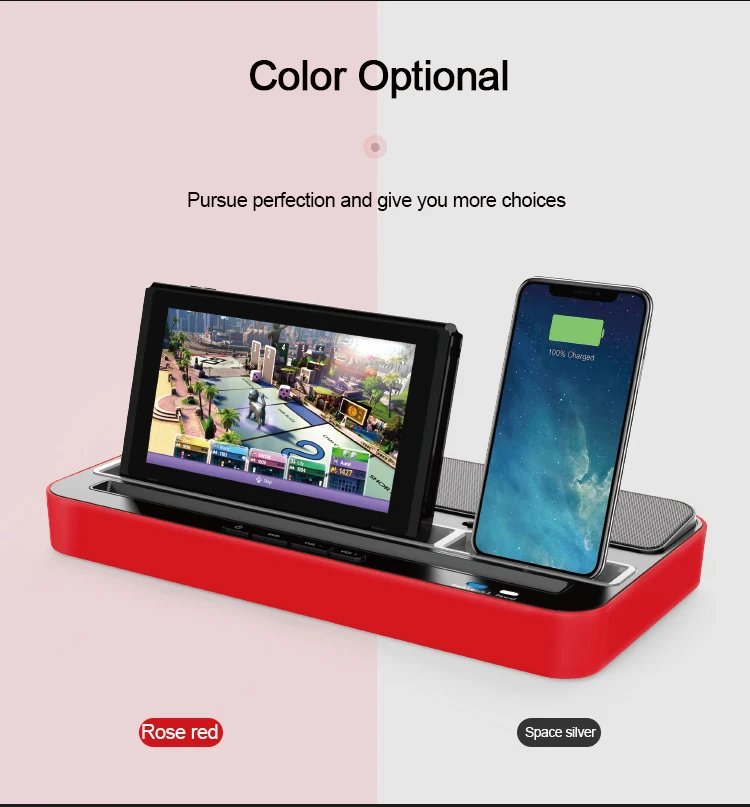 IPega Pg-9119 Зарядная база для nintendo Switch многофункциональная зарядная розетка с функцией аудио динамика