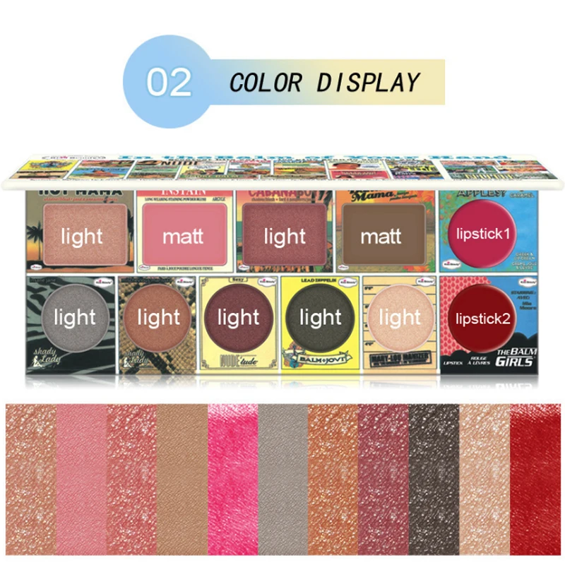 Бренд KISS BEAUTY горячая Распродажа 12 цветов диск для теней многофункциональная