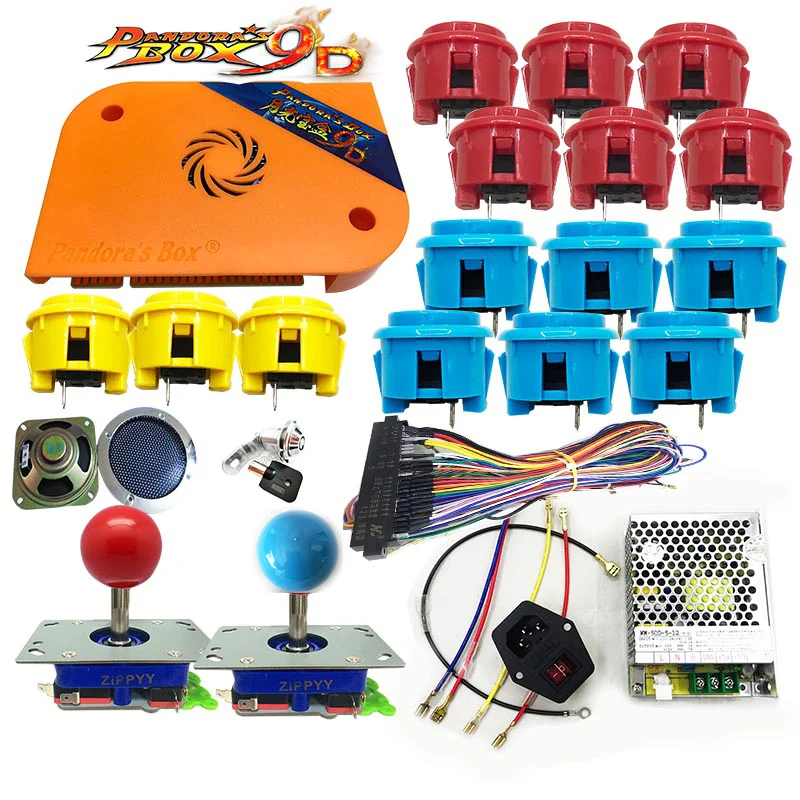 Аркадные части DIY набор с 2222 в 1 Pandora Box 9D джойстик переделки OBSF-30 sanwa Кнопки для аркадного шкафа машины