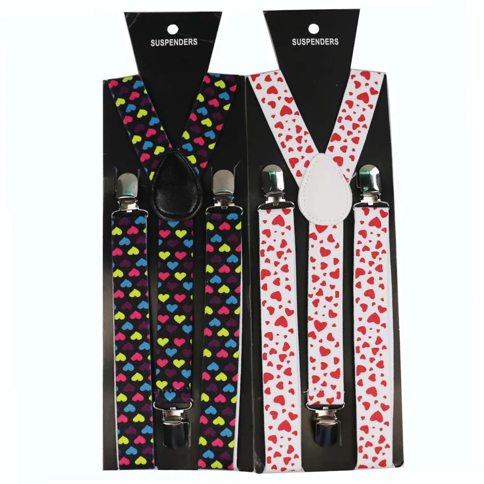 Женские Эластичные подтяжки на спине Y образной формы с красным сердечком клипсе