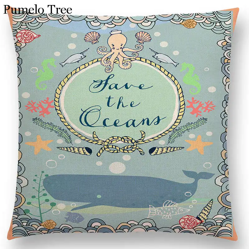 Hot Sale Cute Cartoon Animals Decorative Letters Flowers Bird Whale Cat Fox Flamingo Love Happy Life Cushion Sofa Throw Pillow | Дом и сад