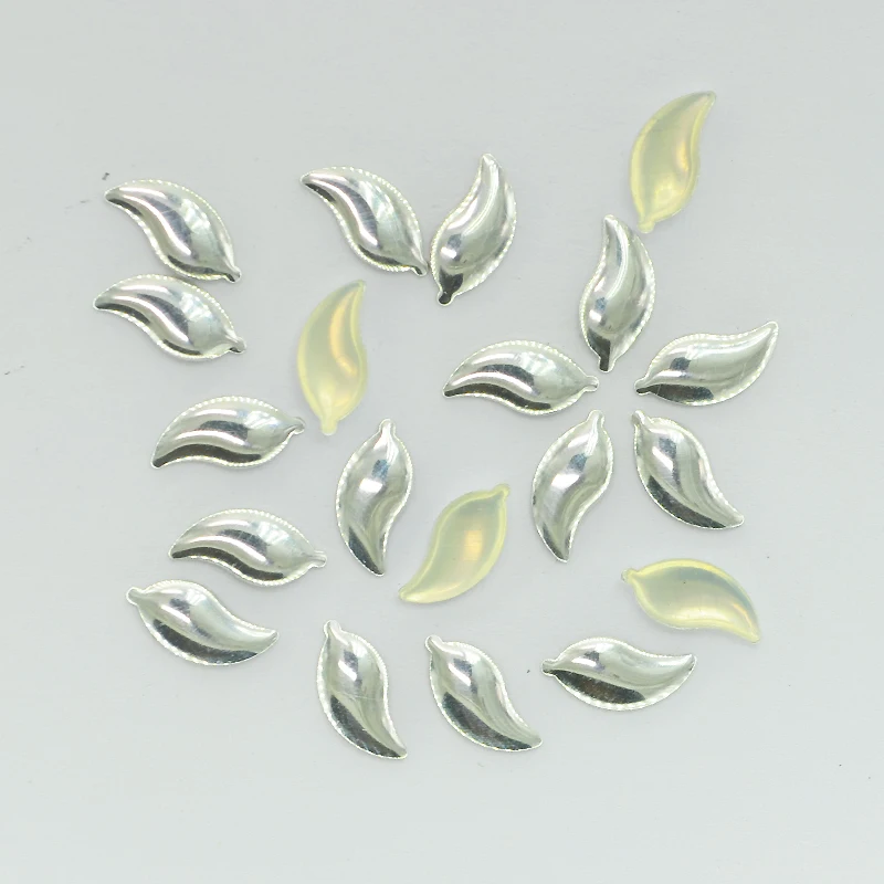 3D гвоздики для ногтей серебряный золотой сплав дизайн Стразы 4x8 мм левая форма