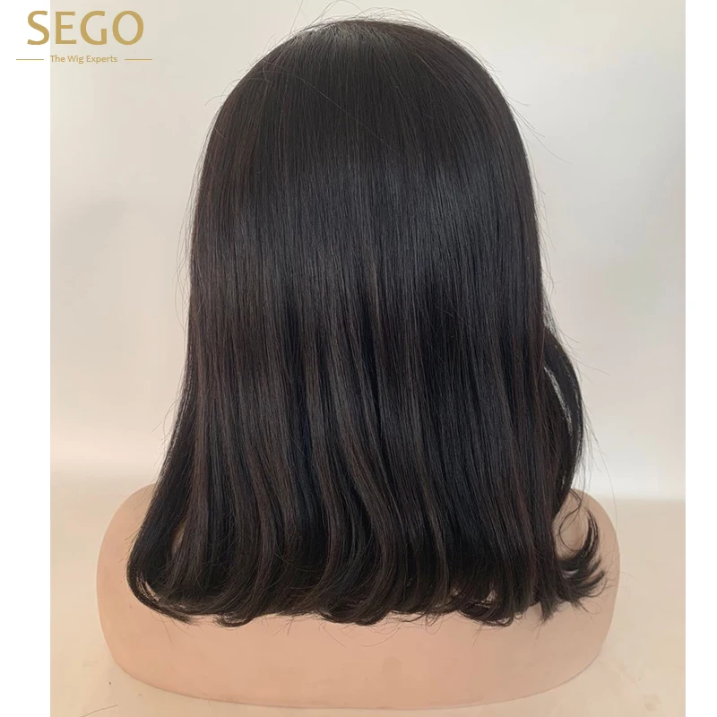 SEGO 13*4 Боб кружева передние человеческие волосы парики 130% плотность