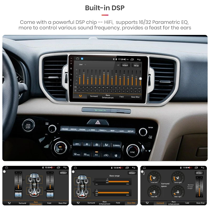 AWESAFE для KIA Sportage 4 KX5 автомобильный Радио Мультимедиа Видео плеер gps DSP No 2din 2 din Android 9,0 4G+ 64G